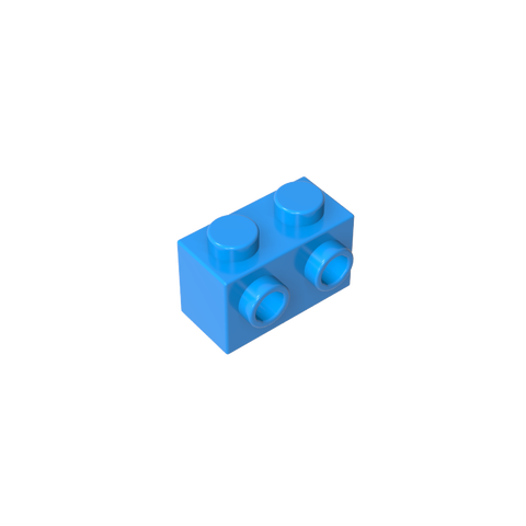 Gobricks,Brick Special 1 x 2 with 2 Studs on 1 Side,11211