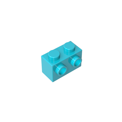 Gobricks,Brick Special 1 x 2 with 2 Studs on 1 Side,11211
