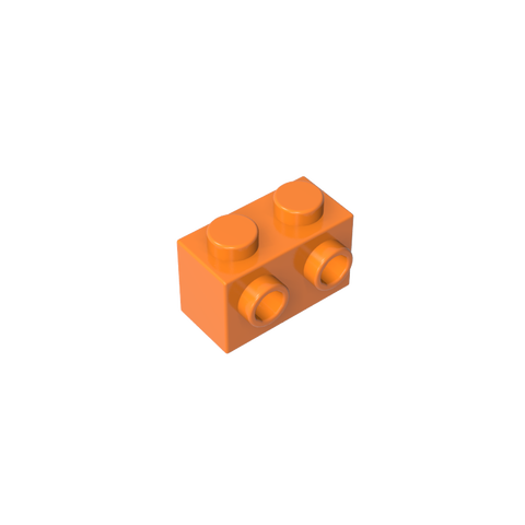 Gobricks,Brick Special 1 x 2 with 2 Studs on 1 Side,11211