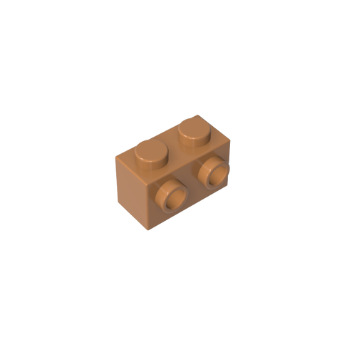Gobricks,Brick Special 1 x 2 with 2 Studs on 1 Side,11211