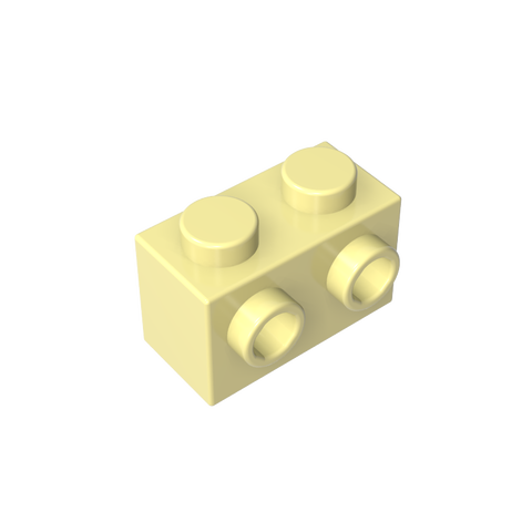 Gobricks,Brick Special 1 x 2 with 2 Studs on 1 Side,11211