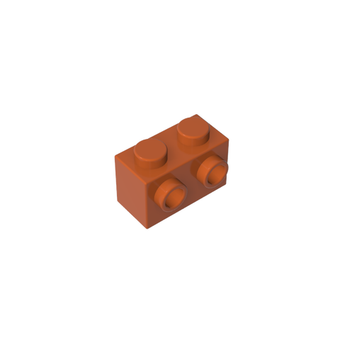 Gobricks,Brick Special 1 x 2 with 2 Studs on 1 Side,11211