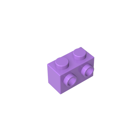 Gobricks,Brick Special 1 x 2 with 2 Studs on 1 Side,11211
