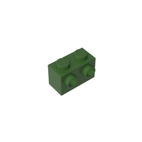 Gobricks,Brick Special 1 x 2 with 2 Studs on 1 Side,11211