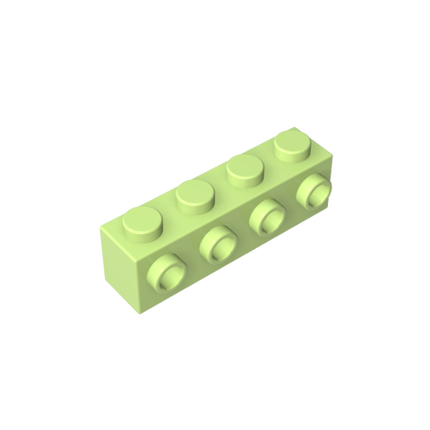 Gobricks,Brick Special 1 x 4 with 4 Studs on One Side,30414