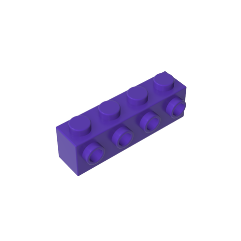 Gobricks,Brick Special 1 x 4 with 4 Studs on One Side,30414