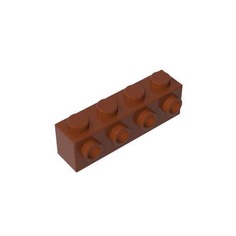 Gobricks,Brick Special 1 x 4 with 4 Studs on One Side,30414
