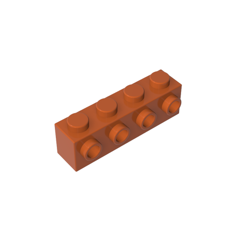 Gobricks,Brick Special 1 x 4 with 4 Studs on One Side,30414