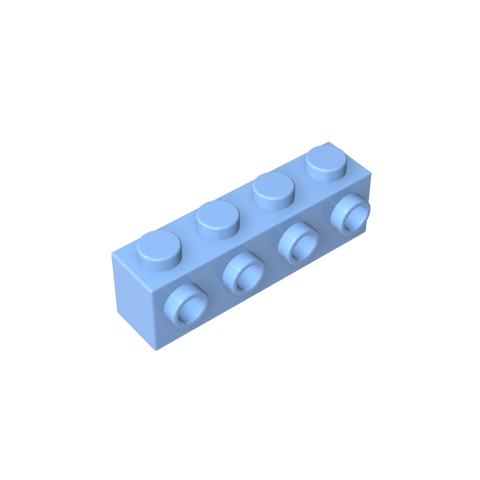 Gobricks,Brick Special 1 x 4 with 4 Studs on One Side,30414
