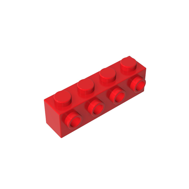 Gobricks,Brick Special 1 x 4 with 4 Studs on One Side,30414