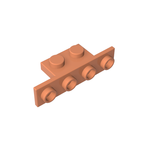 Gobricks,Bracket 1 x 2 - 1 x 4 [Rounded Corners],2436b,10201,2436a,2436,2436c,28802