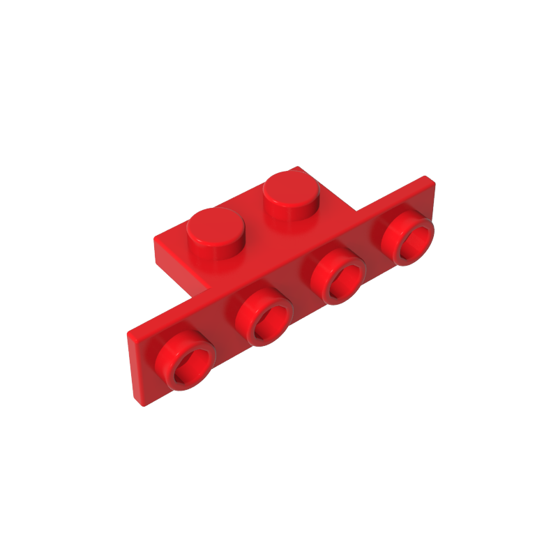 Gobricks,Bracket 1 x 2 - 1 x 4 [Rounded Corners],2436b,10201,2436a,2436,2436c,28802