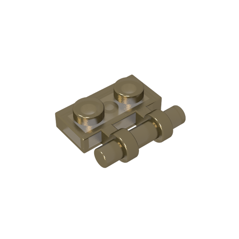 Gobricks,Plate Special 1 x 2 Side Handle [Free Ends],2540