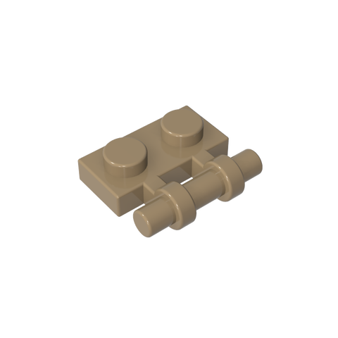 Gobricks,Plate Special 1 x 2 Side Handle [Free Ends],2540