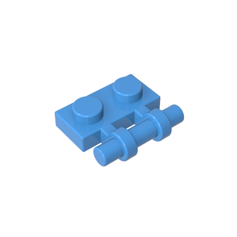 Gobricks,Plate Special 1 x 2 Side Handle [Free Ends],2540