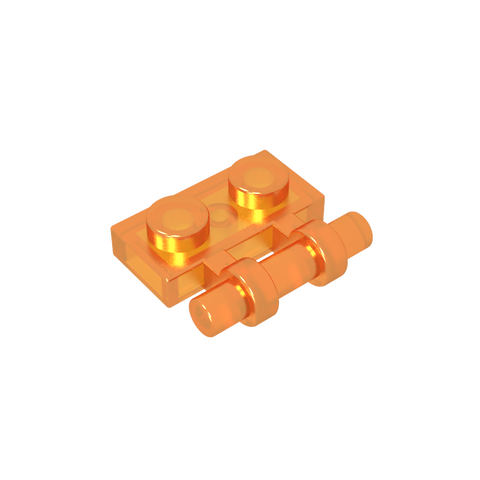 Gobricks,Plate Special 1 x 2 Side Handle [Free Ends],2540