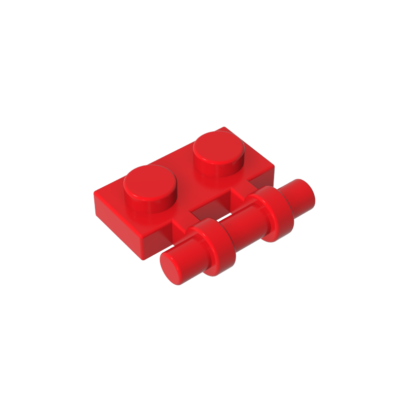 Gobricks,Plate Special 1 x 2 Side Handle [Free Ends],2540