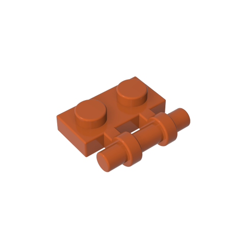 Gobricks,Plate Special 1 x 2 Side Handle [Free Ends],2540