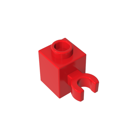 Gobricks,Brick Special 1 x 1 with Clip Vertical [Open O Clip, Hollow Stud],60475b,60475,60475a,30241