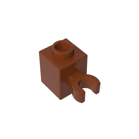 Gobricks,Brick Special 1 x 1 with Clip Vertical [Open O Clip, Hollow Stud],60475b,60475,60475a,30241