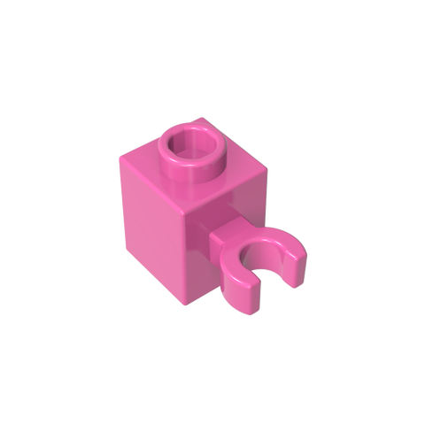 Gobricks,Brick Special 1 x 1 with Clip Vertical [Open O Clip, Hollow Stud],60475b,60475,60475a,30241
