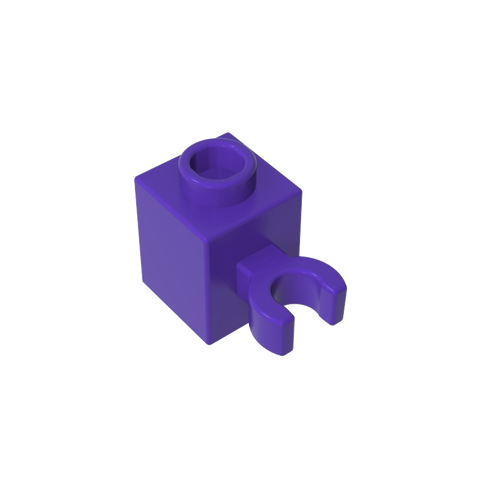 Gobricks,Brick Special 1 x 1 with Clip Vertical [Open O Clip, Hollow Stud],60475b,60475,60475a,30241