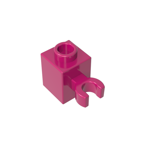 Gobricks,Brick Special 1 x 1 with Clip Vertical [Open O Clip, Hollow Stud],60475b,60475,60475a,30241