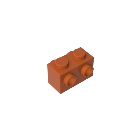 Gobricks,Brick Special 1 x 2 with Studs on 2 Sides,52107