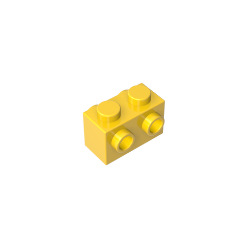 Gobricks,Brick Special 1 x 2 with Studs on 2 Sides,52107