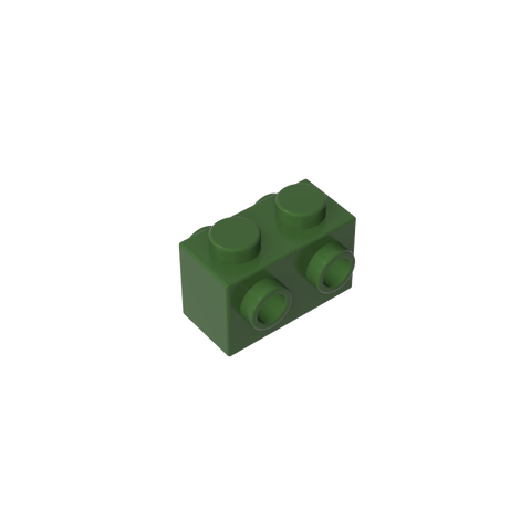 Gobricks,Brick Special 1 x 2 with Studs on 2 Sides,52107