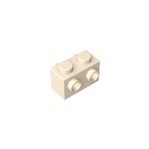 Gobricks,Brick Special 1 x 2 with Studs on 2 Sides,52107