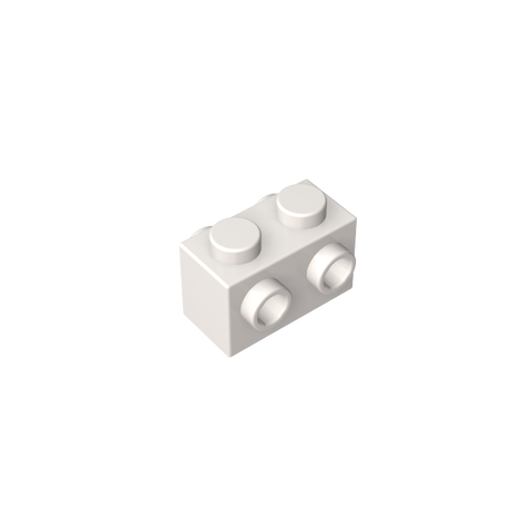 Gobricks,Brick Special 1 x 2 with Studs on 2 Sides,52107