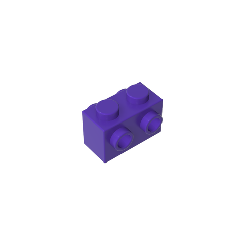 Gobricks,Brick Special 1 x 2 with Studs on 2 Sides,52107