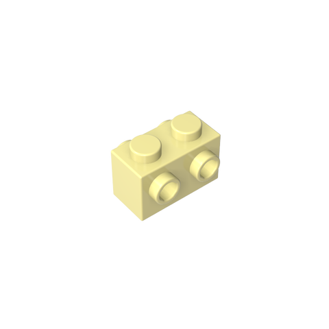 Gobricks,Brick Special 1 x 2 with Studs on 2 Sides,52107