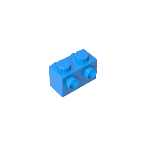 Gobricks,Brick Special 1 x 2 with Studs on 2 Sides,52107