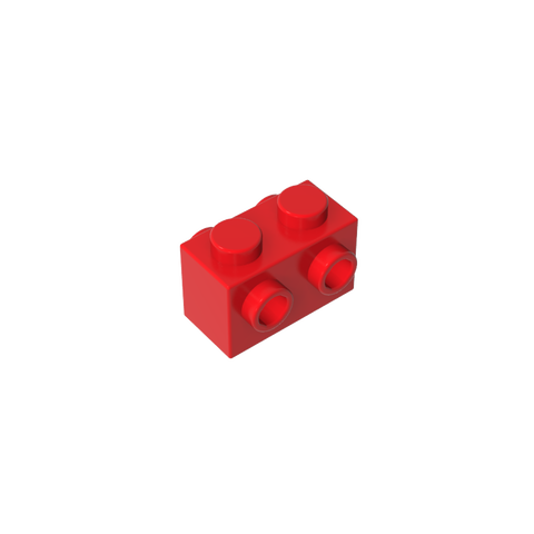 Gobricks,Brick Special 1 x 2 with Studs on 2 Sides,52107