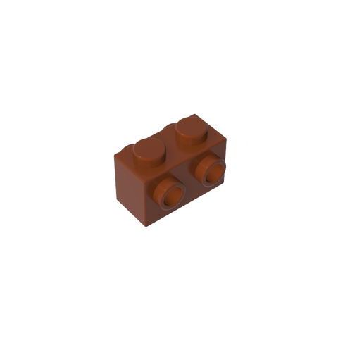 Gobricks,Brick Special 1 x 2 with Studs on 2 Sides,52107
