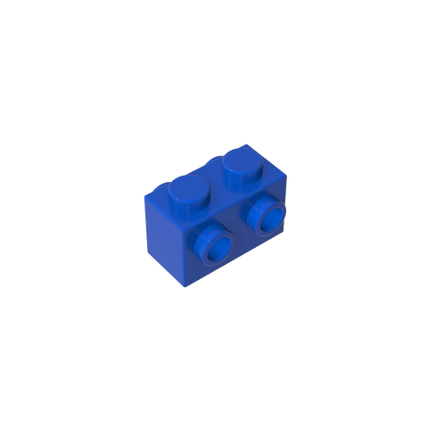 Gobricks,Brick Special 1 x 2 with Studs on 2 Sides,52107