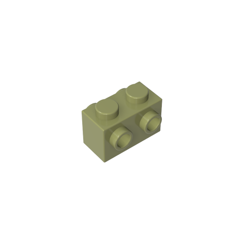 Gobricks,Brick Special 1 x 2 with Studs on 2 Sides,52107