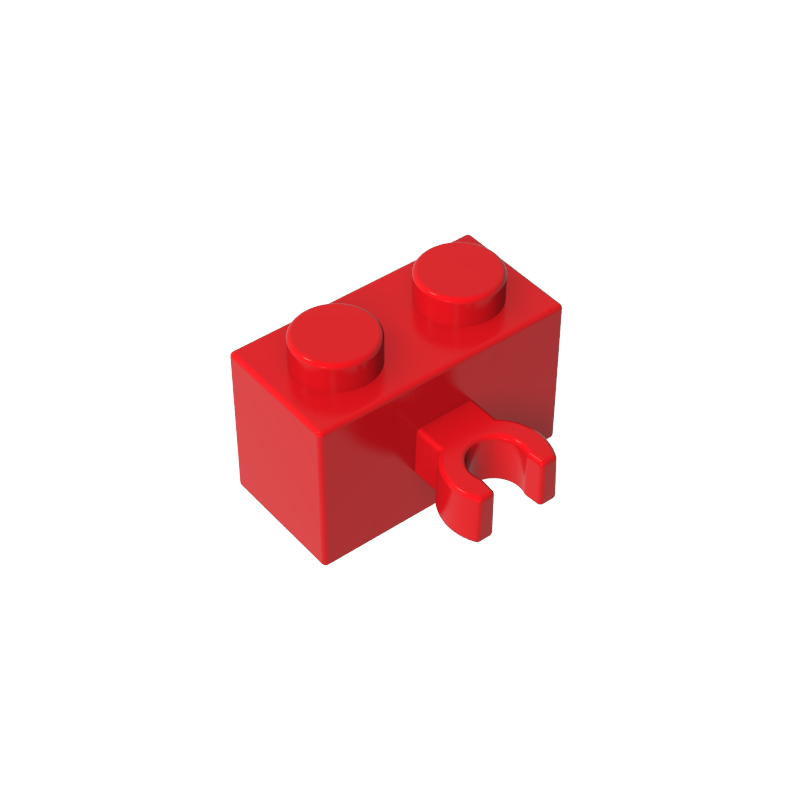 Gobricks,Brick Special 1 x 2 with Vertical Clip [Thick U Clip],95820,30237,30237b,30237a