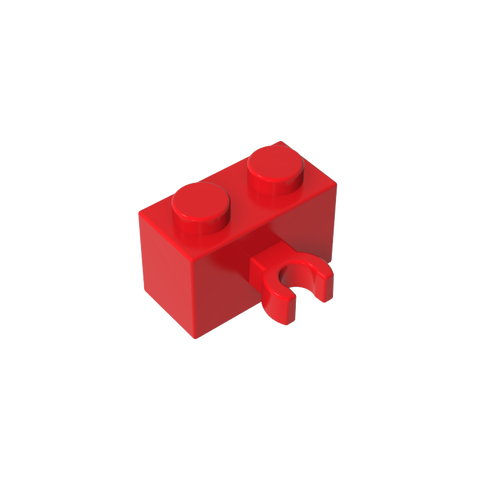 Gobricks,Brick Special 1 x 2 with Vertical Clip [Thick U Clip],95820,30237,30237b,30237a