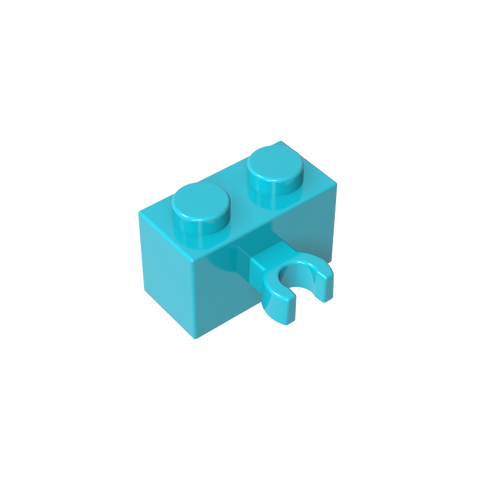 Gobricks,Brick Special 1 x 2 with Vertical Clip [Thick U Clip],95820,30237,30237b,30237a