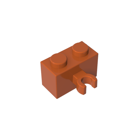 Gobricks,Brick Special 1 x 2 with Vertical Clip [Thick U Clip],95820,30237,30237b,30237a