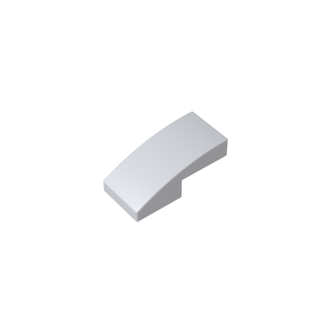 Gobricks,Slope Curved 2 x 1 No Studs [1/2 Bow],11477,17134