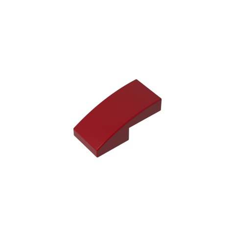 Gobricks,Slope Curved 2 x 1 No Studs [1/2 Bow],11477,17134