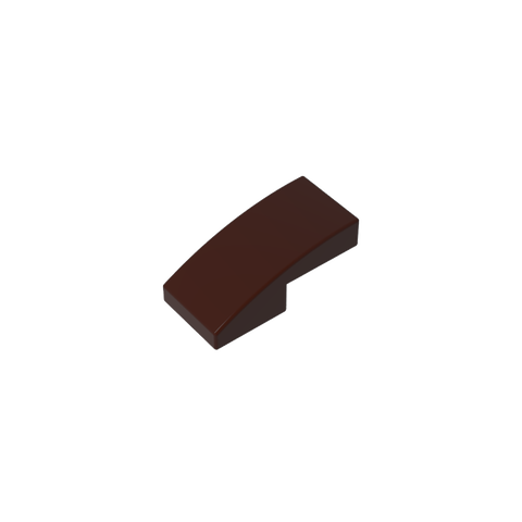 Gobricks,Slope Curved 2 x 1 No Studs [1/2 Bow],11477,17134