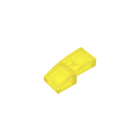 Gobricks,Slope Curved 2 x 1 No Studs [1/2 Bow],11477,17134