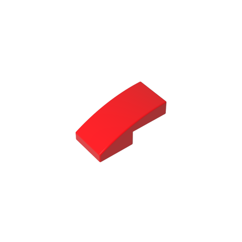 Gobricks,Slope Curved 2 x 1 No Studs [1/2 Bow],11477,17134