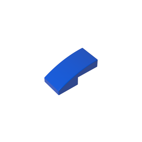 Gobricks,Slope Curved 2 x 1 No Studs [1/2 Bow],11477,17134
