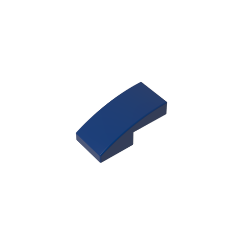 Gobricks,Slope Curved 2 x 1 No Studs [1/2 Bow],11477,17134